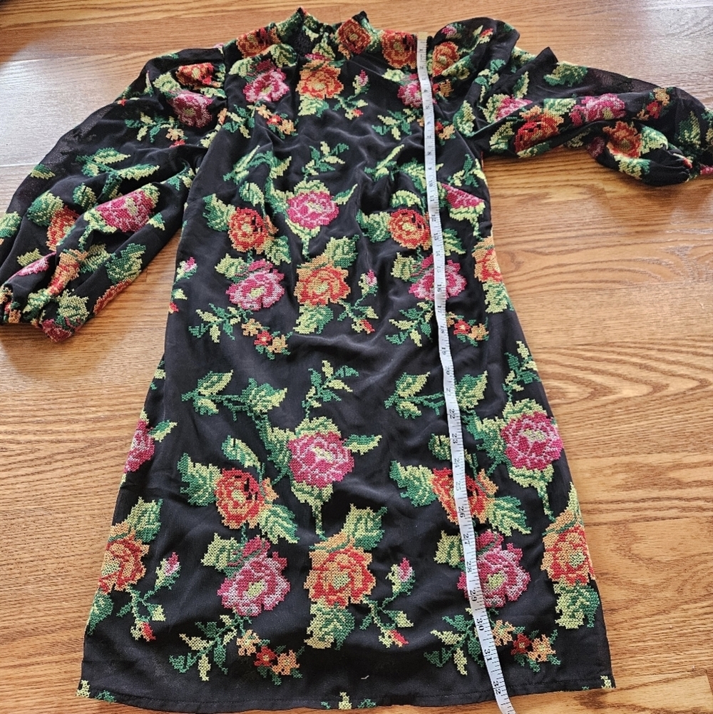Anthropologie Eva Franco floral embroidery dress - Picture 7 of 13